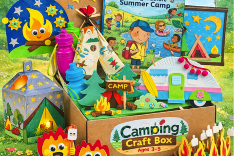 Image of the Camping Adventure Craft Box for Ages 3-5