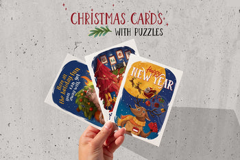 Christmas Card with Puzzles Inside