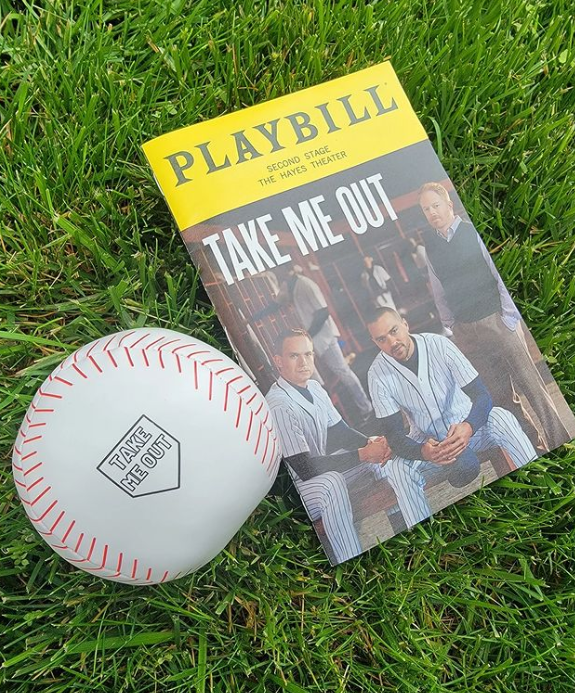 Take Me Out Broadway inspired Pillow Ball Baseball
