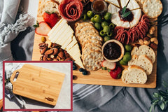 Platterful Handcrafted Wooden Bamboo Charcuterie Board (10x15")