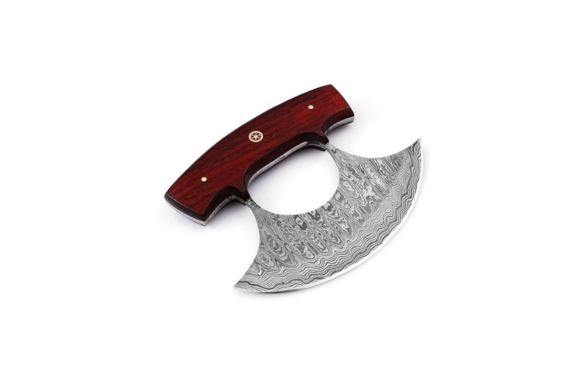 High quality Ulu knife. This 6 inch knife comes with a high quality leather sheath protected allowing you to carry it safely.