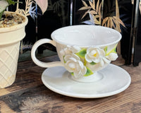 Dreamcloud Modern Floral Ceramic Tea and Coffee Set