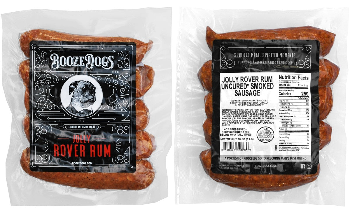 1lb. Jolly Rover Rum Bratwurst