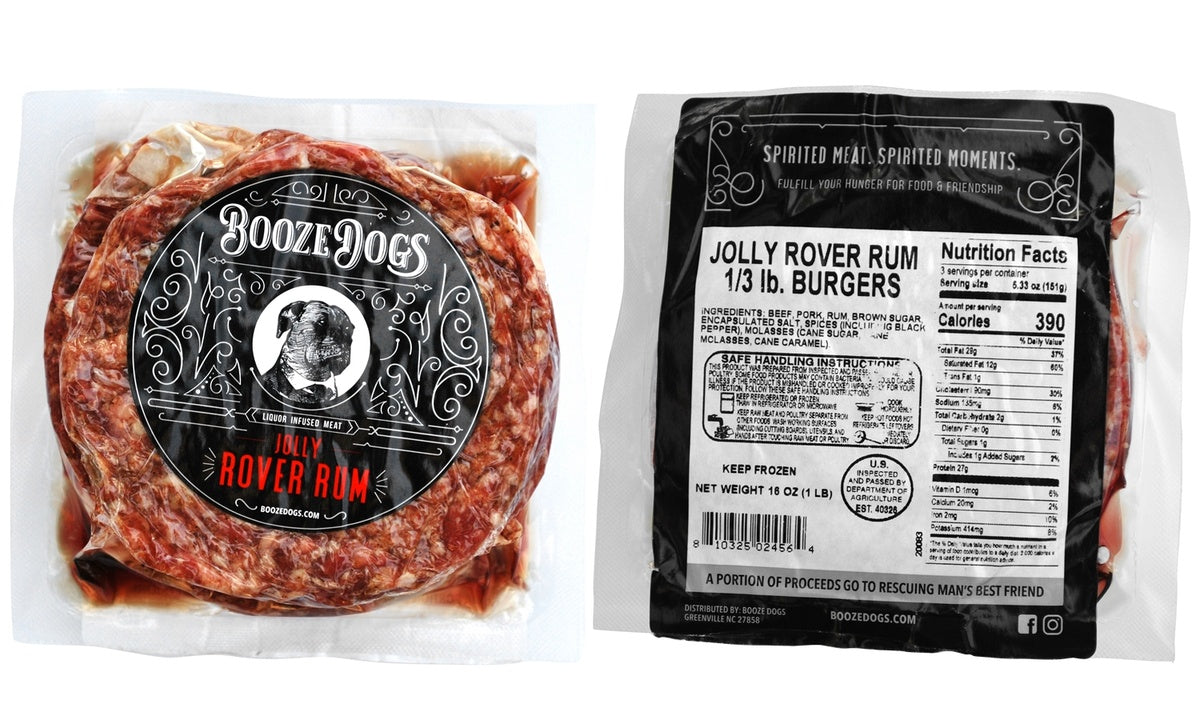 1lb. Jolly Rover Rum Burger