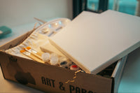 Acrylic Painting Kit - Creative Escapes Kit with art supplies for painting, sculpting, and relaxing creative projects.