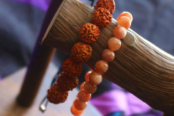 Rudraksha Seed Prayer Bracelet - 12 mm