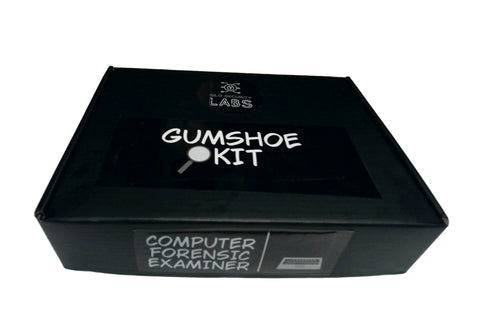 This is a  9x6.5x2 box that includes the material necessary to complete the two cases for you to delve into Computer Forensics.