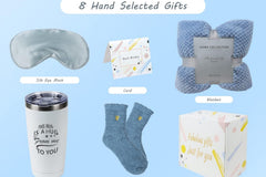 Gifts for Women, Care Package for Women, Relaxing Spa Gift Box Basket, Birthday Baskets, Get Well Soon Gifts with Luxury Blanket, Unique Holiday Gifts Basket for Women, Her, Sister, Mom, Best Friends