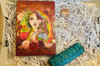 Oracle of the wylder ones deck by Sharon Mcleod, nag Champa blue smudge stick, sunstone crystal gemstone