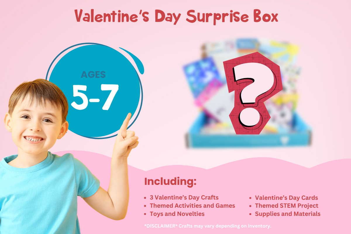 Valentine's Day Surprise Box for Ages 5-7