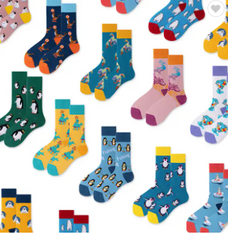 Receive new pairs of socks every month.