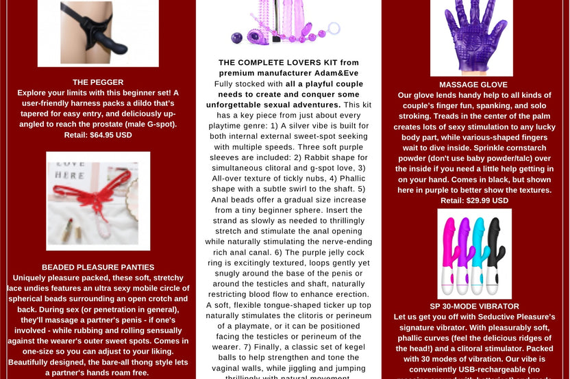 Complete Lover's Kit curated adult gift box (11 items, $244.91 MSRP!!!)