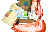 The Balanced Lifestyle Box for women showcases self-care products and a reusable tote bag for wellness journeys