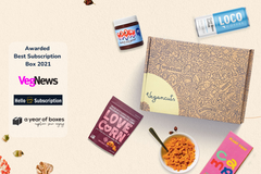 Vegancuts Monthly Snack Box Open the Door to sweet & savory vegan snacks from the longest standing vegan subscription company