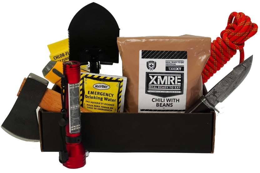 1 to 4 Rations of Long Shelf-Life Emergency Food, and/or Water Supplies to Stockpile.

Stock up and be prepared.