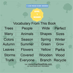 Trees For Kids So Many Kinds Of Trees I can Read Books Level 1 (I Can Read Kids Books Book Book 8)