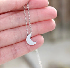 CRESCENT MOON ♡ 14K Gold | Silver Tarnish free Necklace