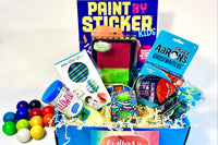 Paint by Sticker, Lollipopter, Crazy Aaron's Ghostwriters Thinking Putty, Fuzzy Ball Needoh, Twiddler, XL Pin Print, Flow Go