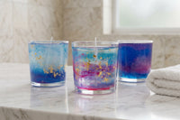 Galaxy Gel Candles Kit that comes with its own wax melter from adults and crafts! Can make three candles!