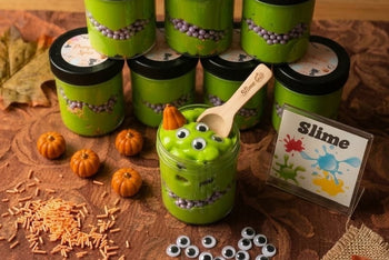 Halloween slime, Halloween curated gift box, Gift box for kids, Pumpkin spice slime, Halloween mystery box, Fall curated box, scoops box