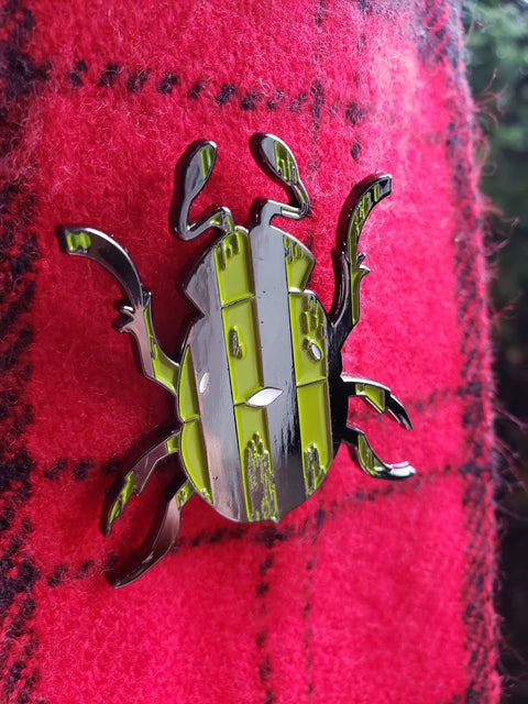 Beetlejuice-inspired Enamel Pin
