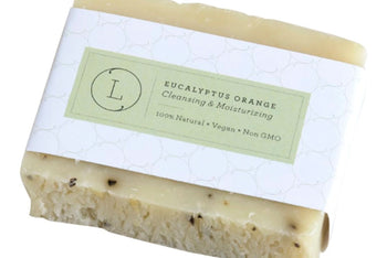 2 x Eucalyptus Natural Handmade Soap Bar, Fresh Cold Process Soap