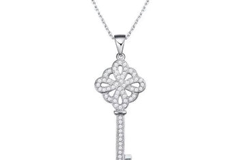 ROYAL Key ♡ AAA Cubic Zirconia Necklace