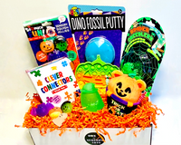 Halloween Fidget Box
• Spider Creeblers
• Ghost Bubble Pop
• Top Trenz plush
• Pumpkin Bubble Pop 
• Sugar squish
•Clever connectors
•Mochis