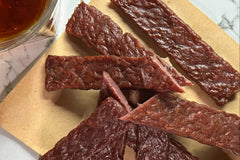 Snack Size: Boozy Jerky Style Steak Strip & Snack Stick Variety 8 Packages // 20 Servings