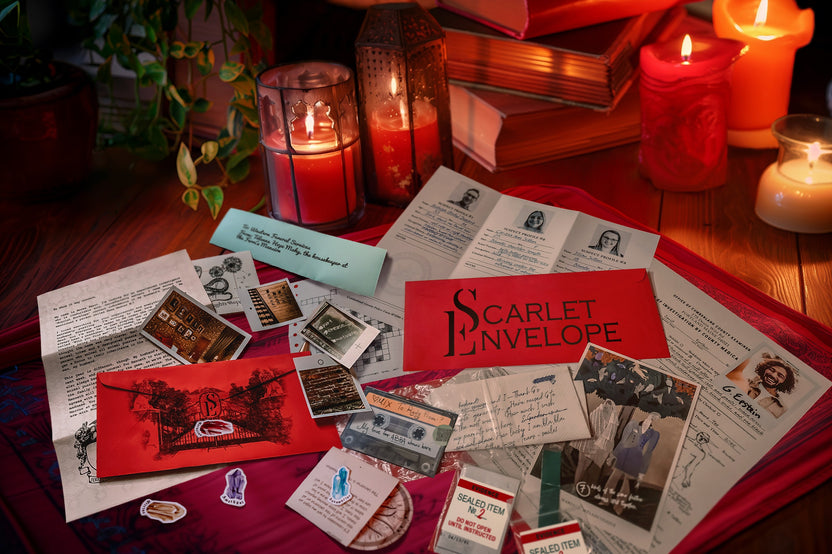 Scarlet Envelope: Secret Society - Escape Room at Home - Subscription