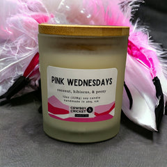Pink Wednesdays Soy Candles and Melts - Coconut, Hibiscus, & Peony
