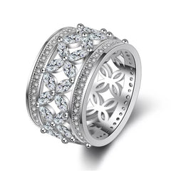 FLORAL 360 AAA Cubic Zirconia 925  Ring