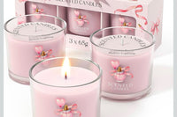 The Beauty Gods Vanilla Jasmine + Peach Soy Candle Set