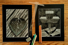 Our April 2026 Art Box, will include the drawings, Natures Grail and Soaring Faith.  Come and get dirty with us and create.
