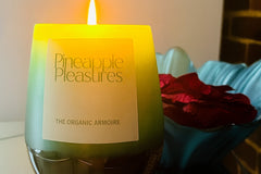 Pineapple Pleasures
Luxury Scented Soy Candle
Handmade 100% Soy Candle
with Soy Wick
70 + Hour Burn Time
8 OUNCE CANDLE
The Organic Armoire
