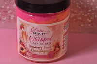 Strawberry Peach Champagne Whipped Soap Scrub 