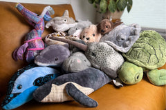 Build a collection around what you love: ocean animals, dogs, cats, woodland creatures, teddies, vintage finds, or something unexpected.