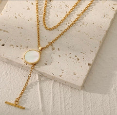 AMPHITRITE ♡ Natural Shell Layered Necklace