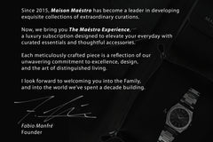 The Maéstro Experience