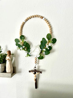 Wall Rosary Wreath Decor