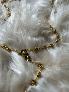 Gold Roses Rosary