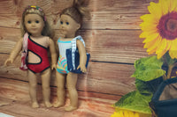 Doll outfit with accessories; hats, bags, backpacks, head bands, cover-ups, & more... (will fit AG, OG, Journey & more 18" dolls)