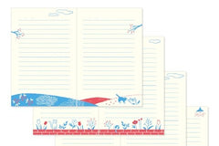 Midori Diary with Embroidered Cat Bookmark
