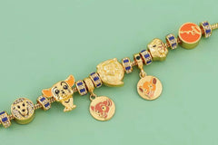 Vintage Lion King Charm Bracelet