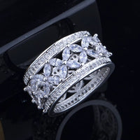 FLORAL 360 AAA Cubic Zirconia 925  Ring