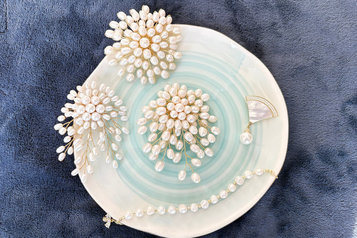 Dreamcloud handcrafted freshwater pearl brooch and pendant jewelry Gift Box