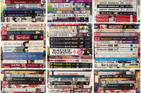 This photo shows examples of different types of manga. Not all manga in the photo is available for the box, but this is a sample.