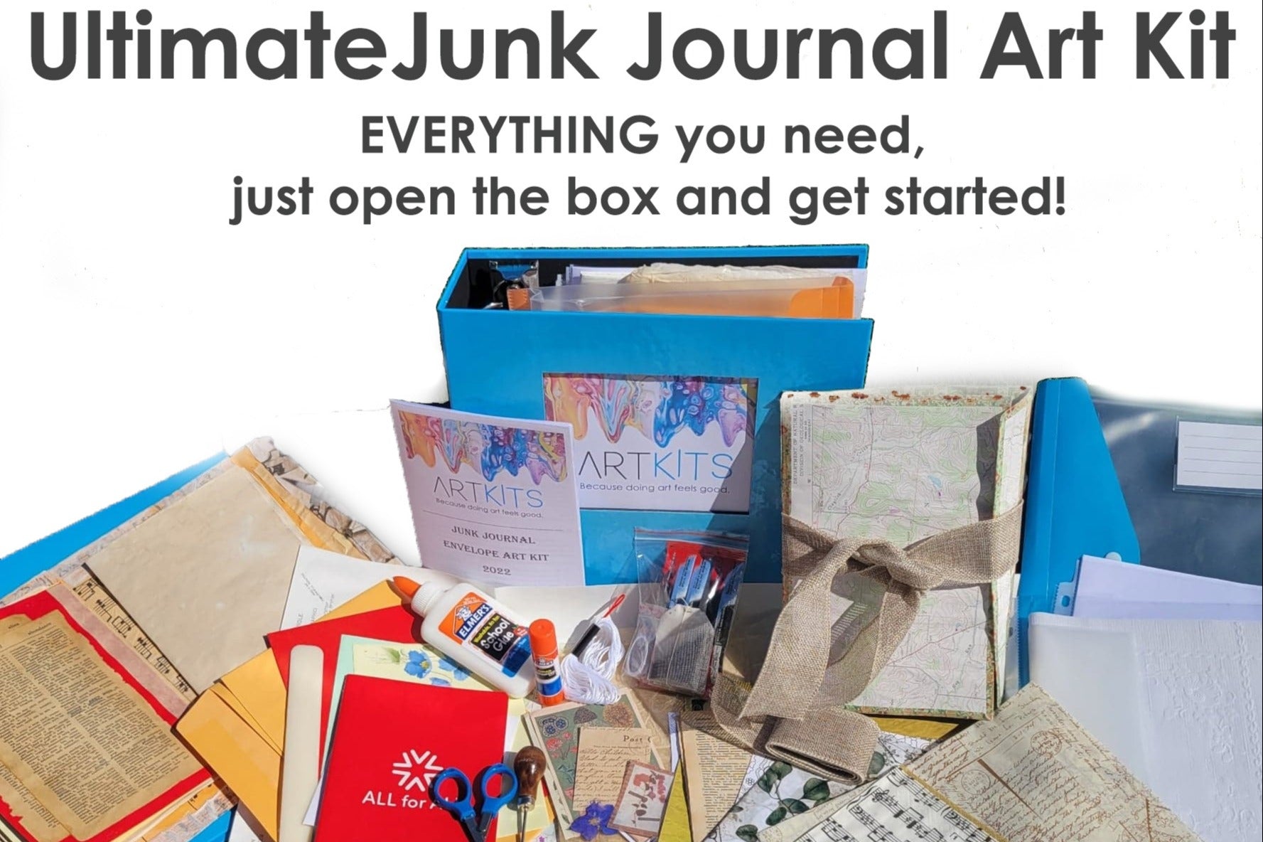 junk journal＆ペーパーバッグセット Ultimate Junk Journal Art Kit - EVERYTHING you need to get started