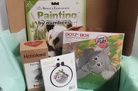 Craft n Stitch Subscription Boxes for teens are filled with at least one sewing kit and three variety craft kits, plus stickers, tools & mor