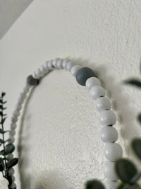 Farmhouse white Wall Rosary 10”